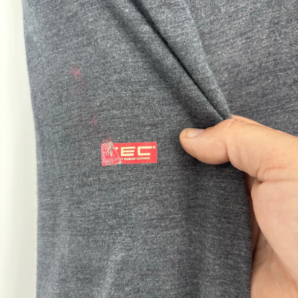 SCOTTEVEST SeV SJ QZIP 1/4 Zip Pullover Men XXXL Grey Travel Hidden Pocket *FLAW - Picture 8 of 11
